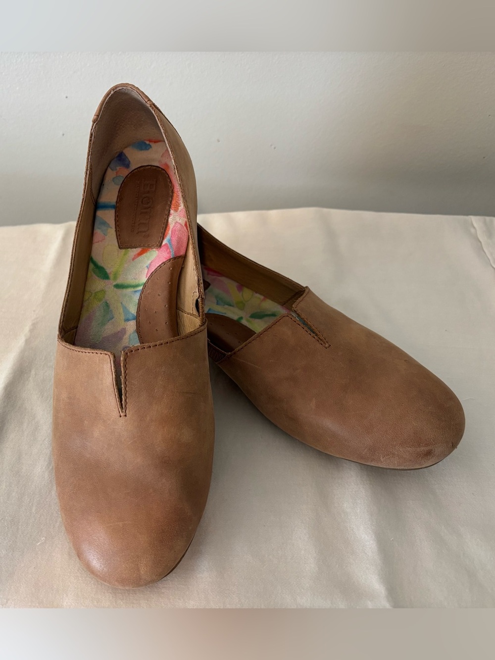 Born Classic Tan Slip-On Loafers - Picture 3 of 5
